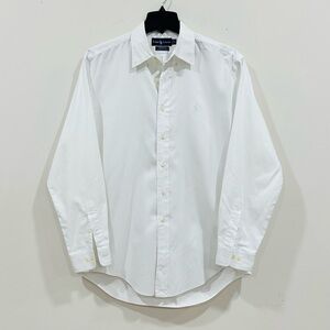 Ralph Lauren Yarmouth 100 % Cotton Pinpoint Oxford Men's Shirt Size 16 34/35